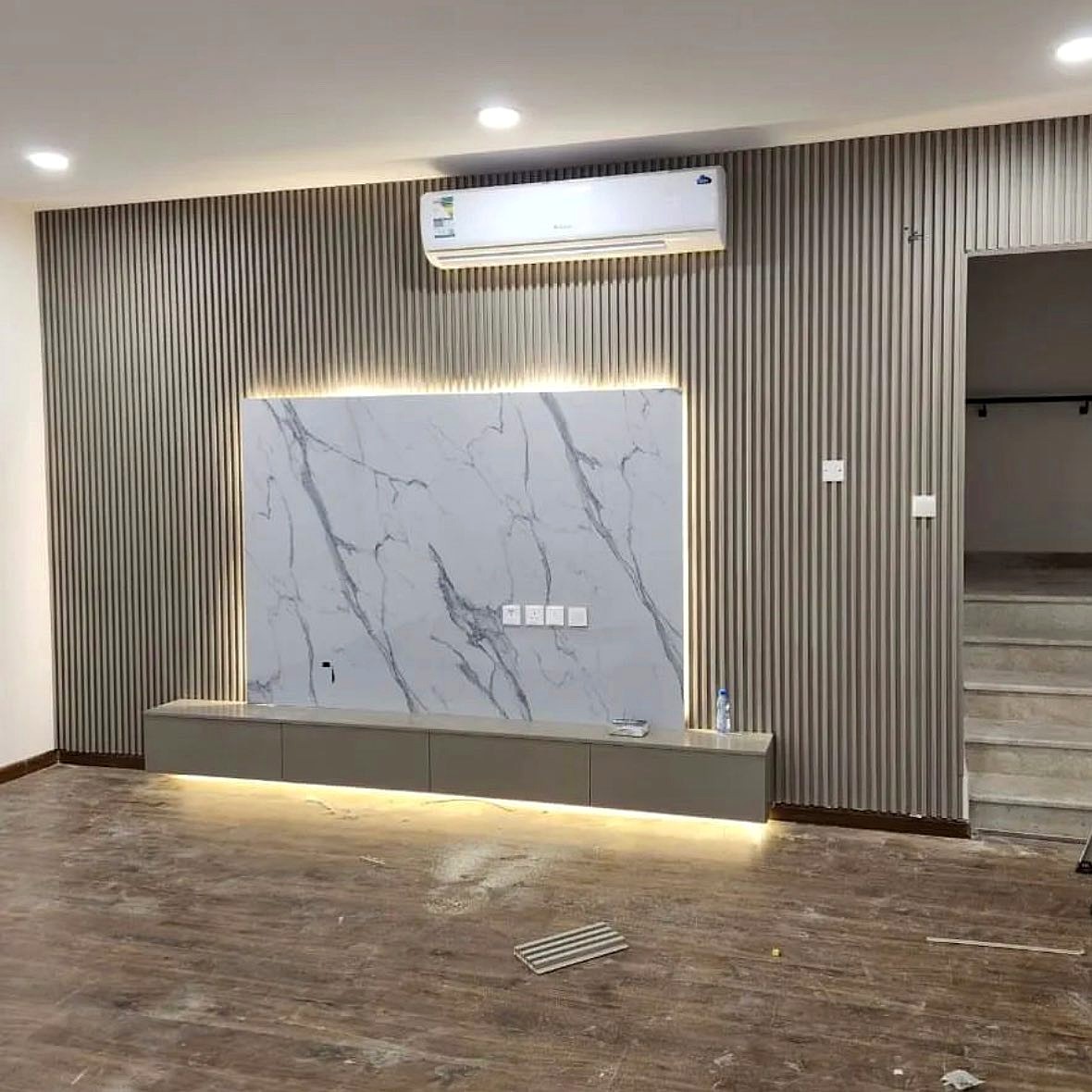 Perfect Recipe Aged Grey PVC panels White Marble PVC s