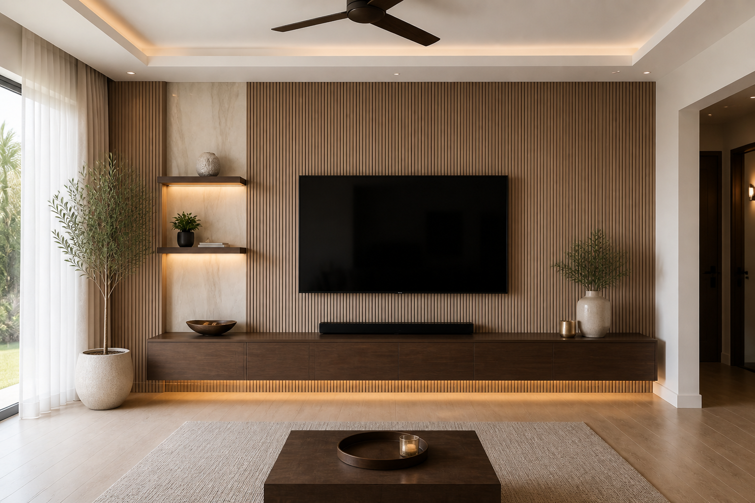 TV feature wall